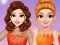 Jwèt Princesses Ice Skating Dress Up sou entènèt