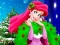 Jwèt Ariel The Little Mermaid Christmas Dres Up sou entènèt