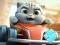 Jwèt Jigsaw Puzzle: Cat Racing Driver sou entènèt