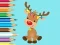 Jwèt Coloring Book: Cute Christmas Reindeer sou entènèt