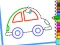 Jwèt Toddler Drawing: Cute Car sou entènèt