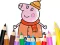 Jwèt Coloring Book: Mommy Pig Winter sou entènèt