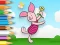 Jwèt Coloring Book: Piglet Holds Toy Windmill sou entènèt