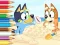 Jwèt Coloring Book: Bluey On The Beach sou entènèt