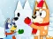 Jwèt Jigsaw Puzzle: Bluey Christmas Snowman sou entènèt
