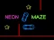 Jwèt Neon Car Maze sou entènèt
