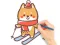 Jwèt Coloring Book: Skiing Puppy sou entènèt