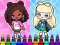 Jwèt Coloring Book: Aha World Sporty Girl sou entènèt