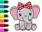 Jwèt Coloring Book: Elephant sou entènèt