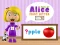 Jwèt World of Alice First Letter sou entènèt