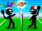 Jwèt Stickman Sports Badminton sou entènèt