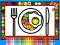 Jwèt Color and Decorate Dinner Plate sou entènèt