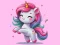 Jwèt Unicorn Coloring Challenge sou entènèt