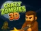 Jwèt Crazy Zombies 3D sou entènèt