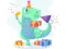 Jwèt Dino Party Jigsaw sou entènèt