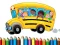 Jwèt School Bus Coloring Book sou entènèt