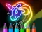 Jwèt Learn to Draw Glow Cartoon sou entènèt