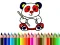 Jwèt Back To School: Panda Coloring sou entènèt