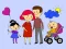 Jwèt Happy Family Coloring Book sou entènèt