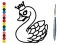 Jwèt Back To School: Swan Coloring Book sou entènèt