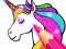Jwèt Unicorn Coloring Book Glitter sou entènèt
