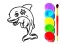Jwèt Dolphin Coloring Book sou entènèt