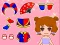 Jwèt Lovely Doll Dress Up Game sou entènèt