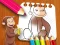 Jwèt Curious George Coloring Book sou entènèt