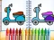 Jwèt Cute Bike Coloring Book sou entènèt