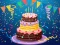 Jwèt Birthday cake puzzle sou entènèt