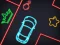 Jwèt Neon Car Puzzle sou entènèt