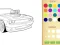 Jwèt Car Coloring Book sou entènèt