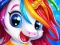 Jwèt Unicorn Make up Girl sou entènèt