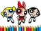 Jwèt PowerPuff Girls Coloring Book sou entènèt