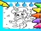 Jwèt Magical Unicorn Coloring Pages sou entènèt
