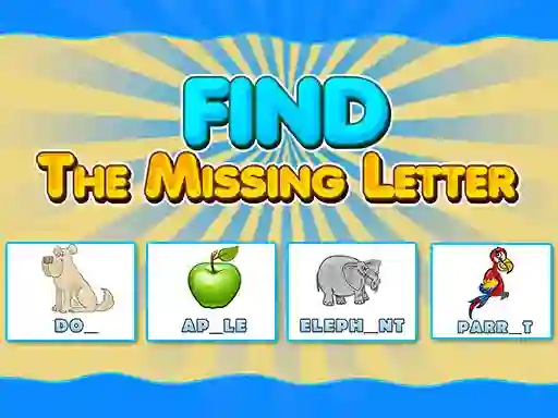 Jwèt Find The Missing Letter sou entènèt