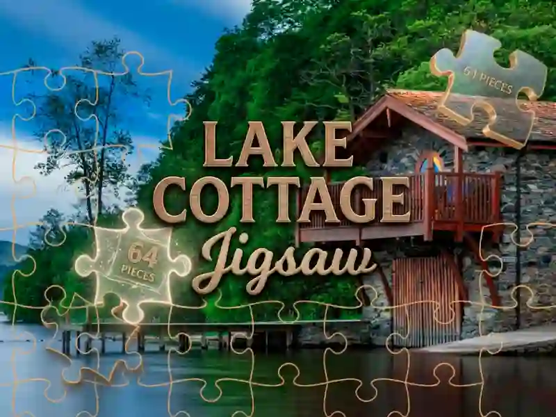 Jwèt Lake Cottage Jigsaw sou entènèt