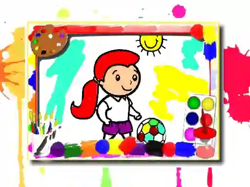 Jwèt Football Coloring Book sou entènèt