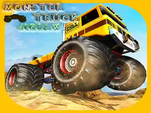 Jwèt Monster Trucks Jigsaw sou entènèt