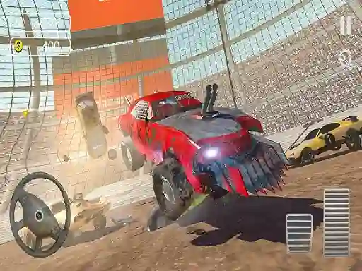 Jwèt Derby Car Racing Stunt sou entènèt