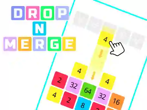 Jwèt Drop N Merge Blocks sou entènèt