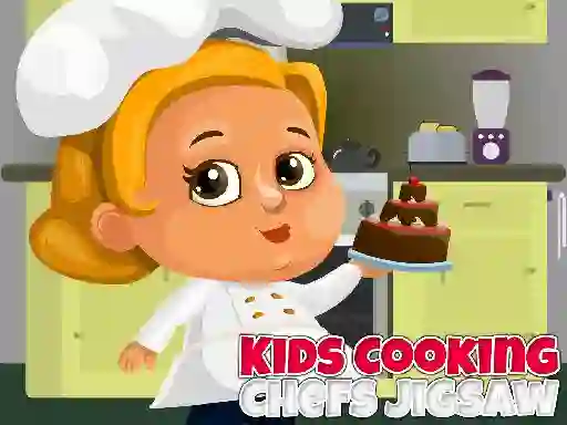 Jwèt Kids Cooking Chefs Jigsaw sou entènèt