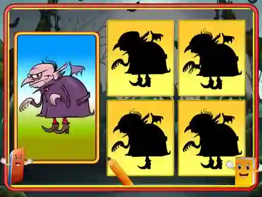 Jwèt Shadow Match Halloween sou entènèt