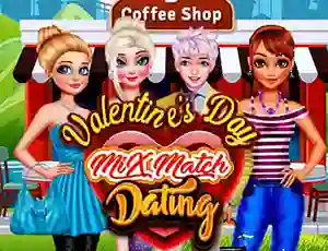 Jwèt Valentines Day Mix Match Dating sou entènèt