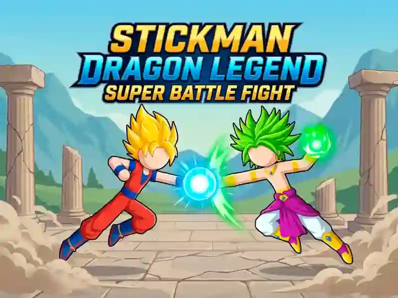 Jwèt Stickman Dragon Legend Super Battle Fight sou entènèt