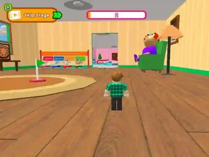 Jwèt Escape Evil Granny Obby! sou entènèt