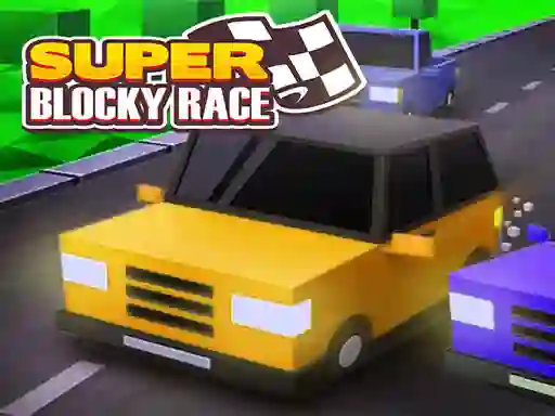 Jwèt Super Blocky Race sou entènèt