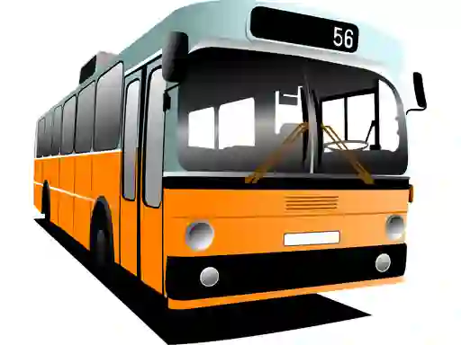 Jwèt Cartoon Bus Puzzle sou entènèt