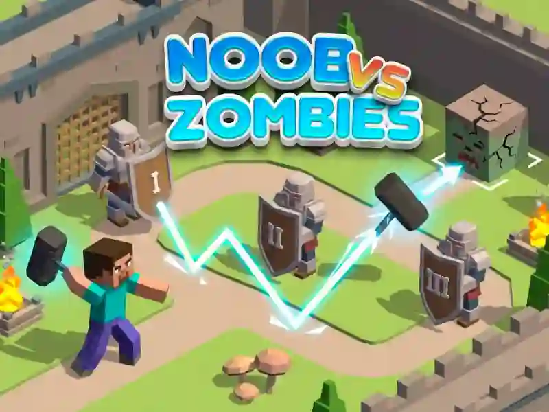 Jwèt Noob vs Zombies sou entènèt