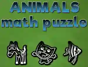Jwèt Animals Math Puzzles sou entènèt